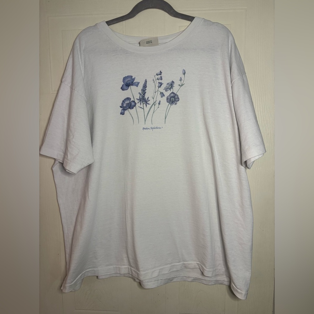 Vintage 90’s Flower Shirt Women’s Large/XL Garden Shirt single stitch